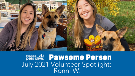 DPA’s Pawsome People: July 2021 Volunteer Spotlight