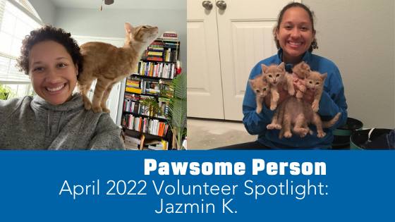 DPA’s Pawsome People: April 2022 Volunteer Spotlight